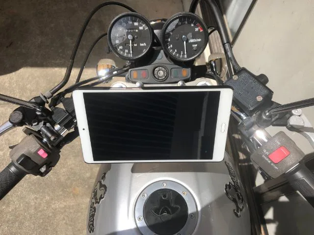 バイクのスマホホルダーを利用して取り付けるバイク用自作タブレットホルダーを作りました Yoshihisa Blog